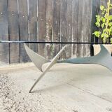 Elliptical coffee table by Knut Hesterberg