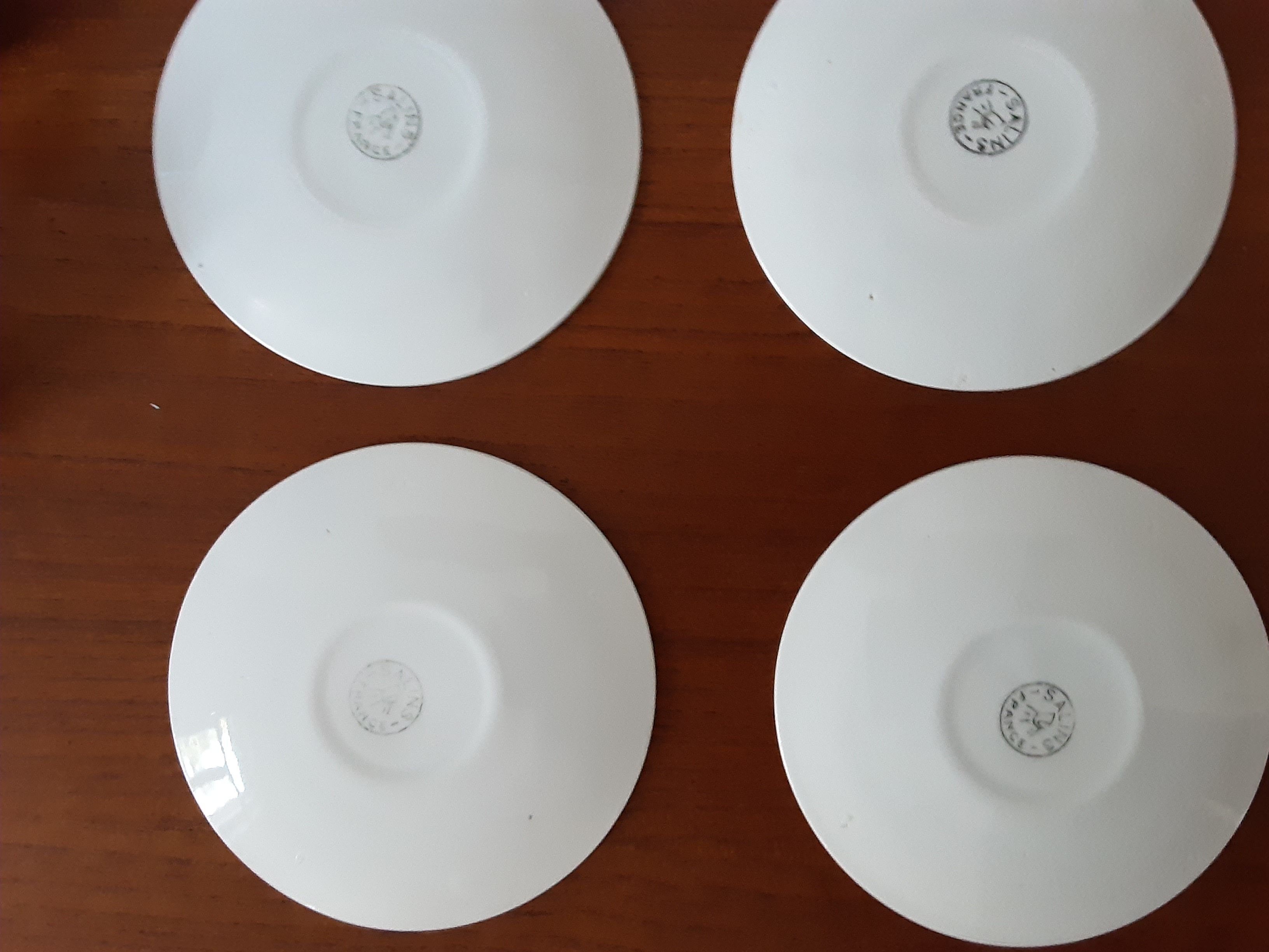 Set of 4 cups Salins France, 50s/60s