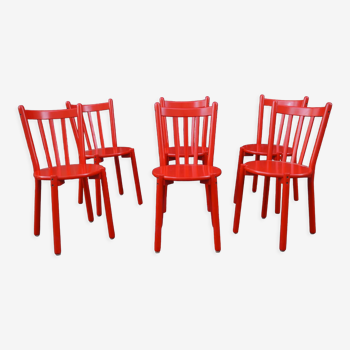 Suite de 6 chaises design 1980