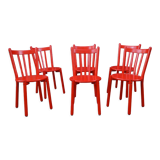 Suite of 6 designer chairs 1980