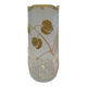 Beautiful acid-etched glass vase from Legras Saint Denis with chestnut tree decoration