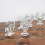 Coquetiers en verre déco basse-cour