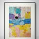 Paysage méditéranéen peinture abstrait