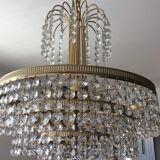 Cascade crystal chandelier