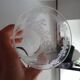 Baccarat crystal goblet model engraved with Baccarat initial "B" on frieze