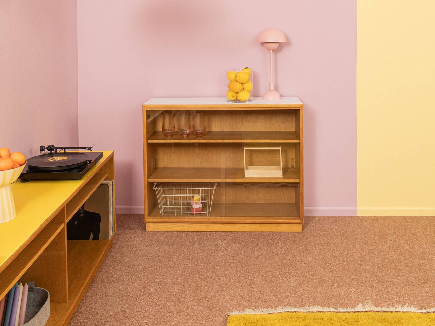 Vitrine des années 1960 de WK Möbel