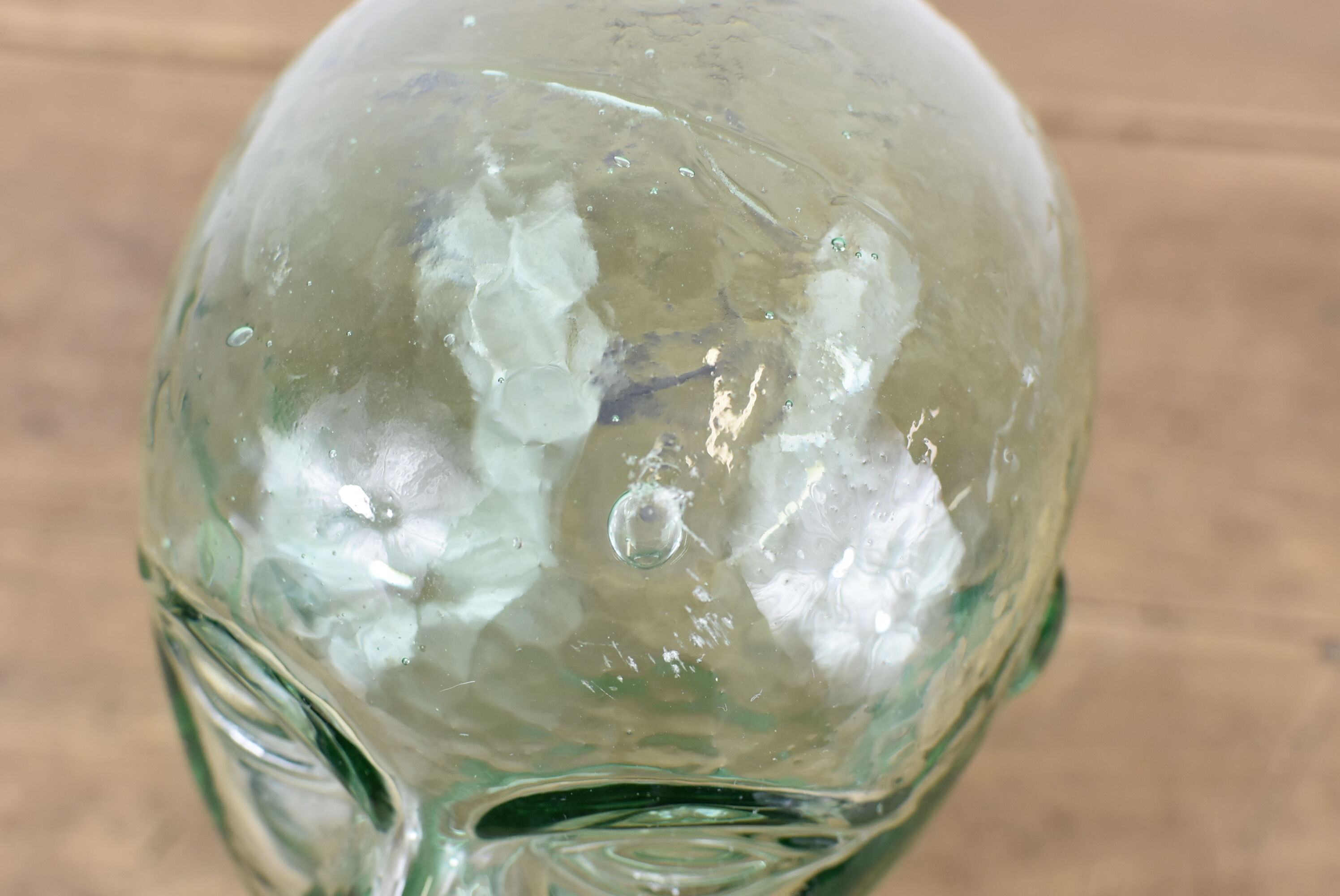 Decorative glass head