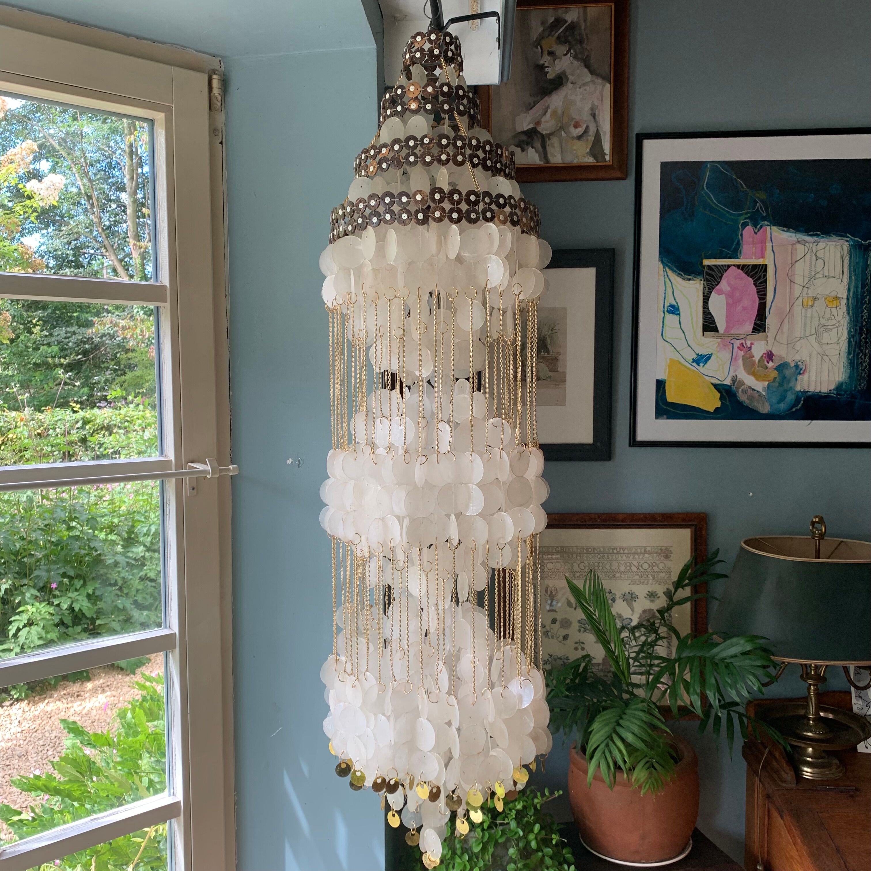Suspension en pastille de nacre