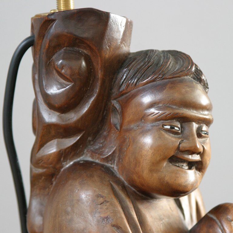 Chinese table lamps pair