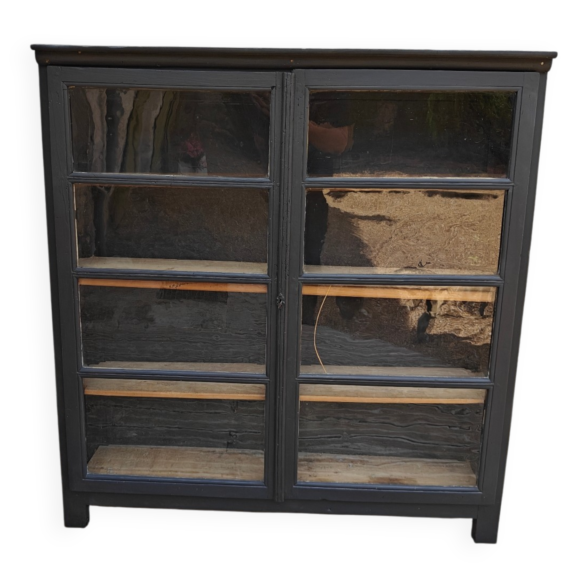 Restored antique display cabinet