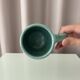 Vintage Handmade Studio Pottery Mug | Brutalist Floral Ceramic | 1970s