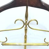 Valet de nuit en acajou et laiton style néoclassique