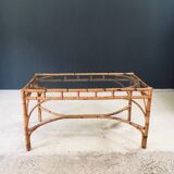 Mid-Century Chippendale Bamboo Dining Table, Italy, 1960s