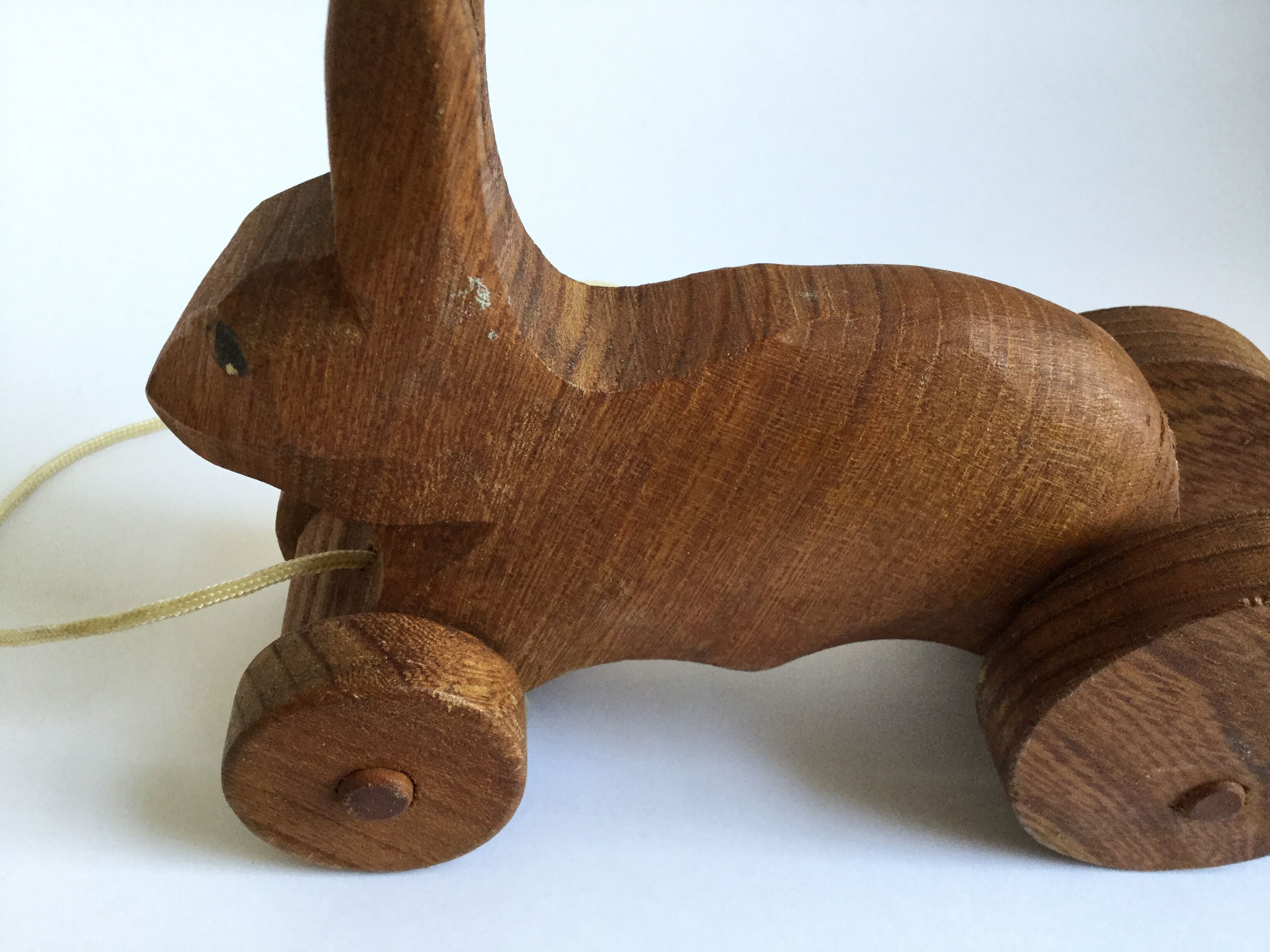 Handmade wooden toy Rabbit to shoot