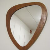 Scandinavian teak 41x45cm mirror
