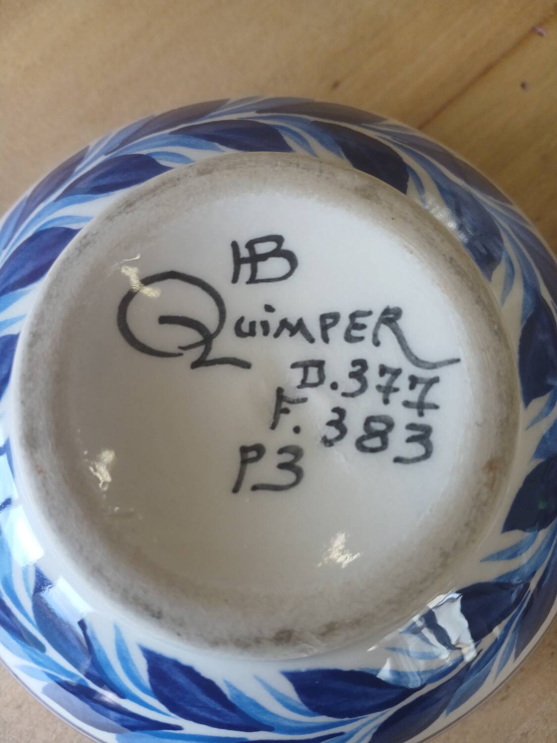 Antique art earthenware ear bowl