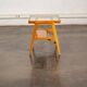Glass and wood side table