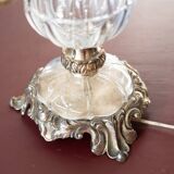 Delta Quattro 5-Light Crystal Table Lamp – Silver Finish