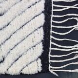 Handwoven traditional Berber wool rug, size 140 x 260 cm