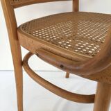 Bentwood and cane armchair