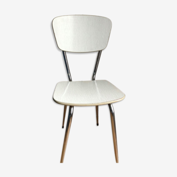 White Formica chair