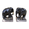 Pair of elephant bookends