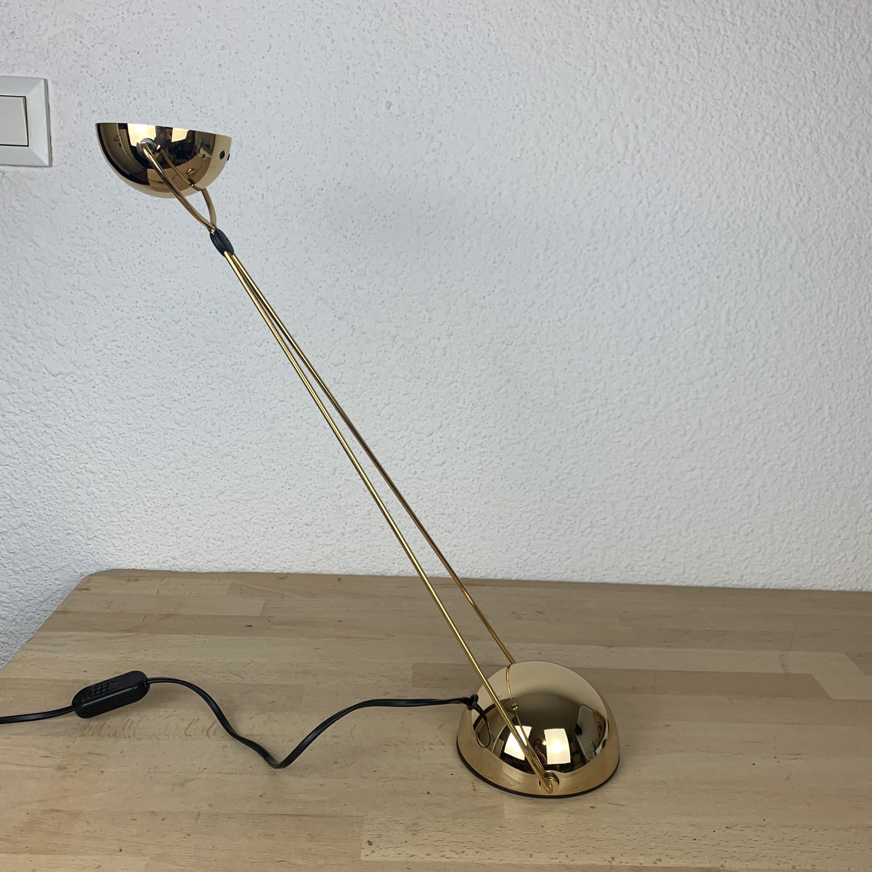 Meridiana lamp by Paolo Piva for Stefano Cevoli, gilded