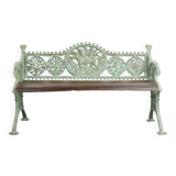 Cast iron and wood garden bench