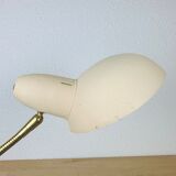 Pair of metal and brass lamps 50s Jean Boris Lacroix