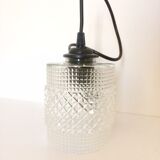Chiseled glass hanging lamp