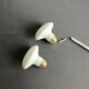 Pair of porcelain door handles