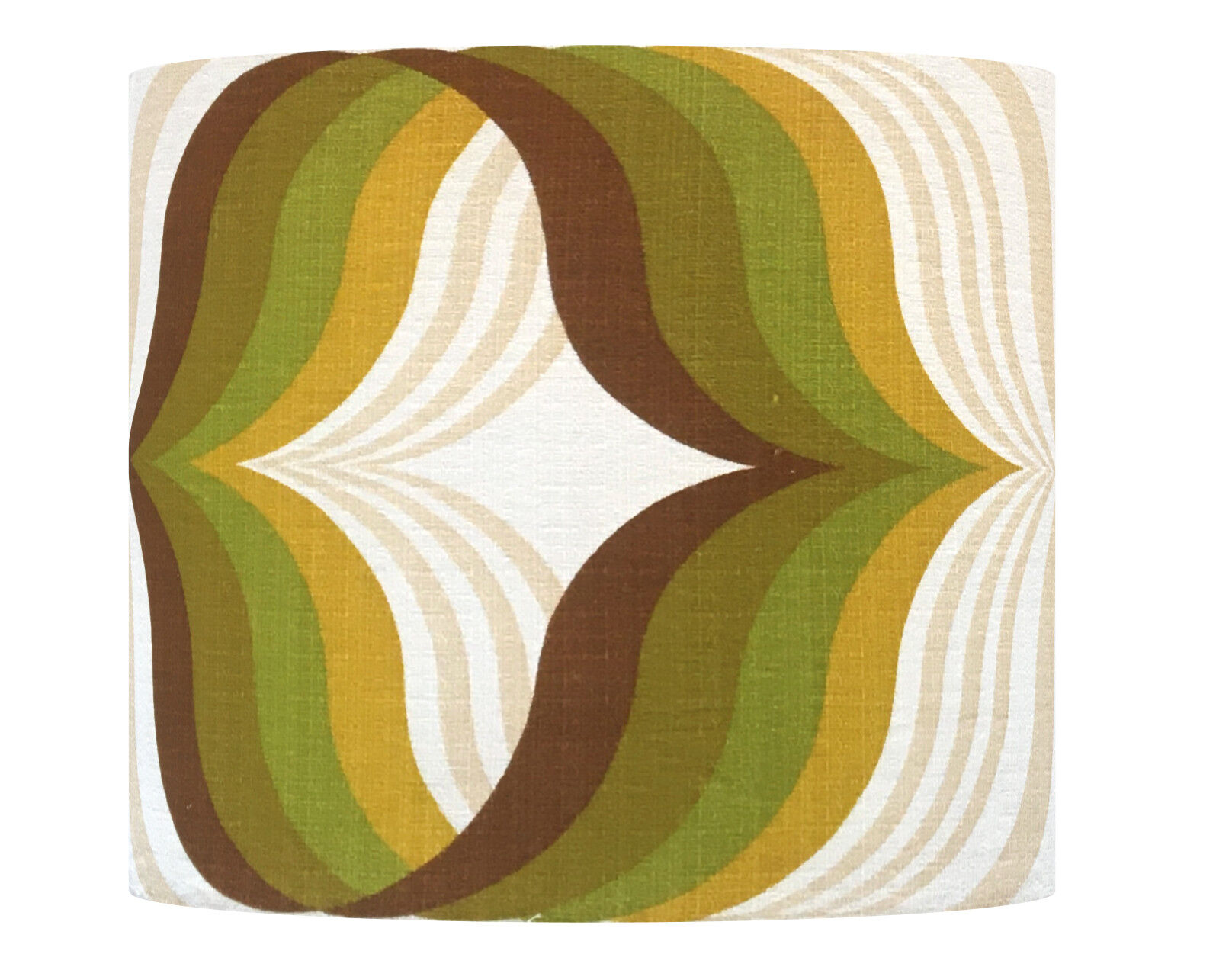 Lampshade caraibes reverso h36 d40 - vintage fabric 1970's