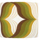 Lampshade caraibes reverso h36 d40 - vintage fabric 1970's