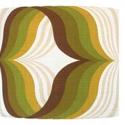 Lampshade caraibes reverso h36 d40 - vintage fabric 1970's