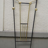 Old coat rack cloakroom in iron & brass art deco