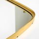 A pair of rare Mid Century "Münchener Zierspiegel" brass wall mirrors