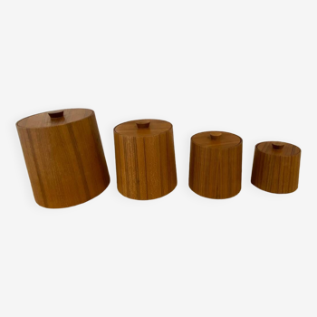 Teak nesting boxes