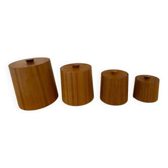 Teak nesting boxes