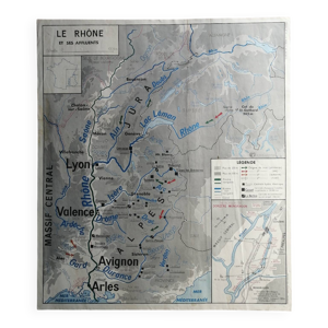 Carte scolaire vintage