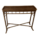 Ancienne console en bambou et rotin tressé