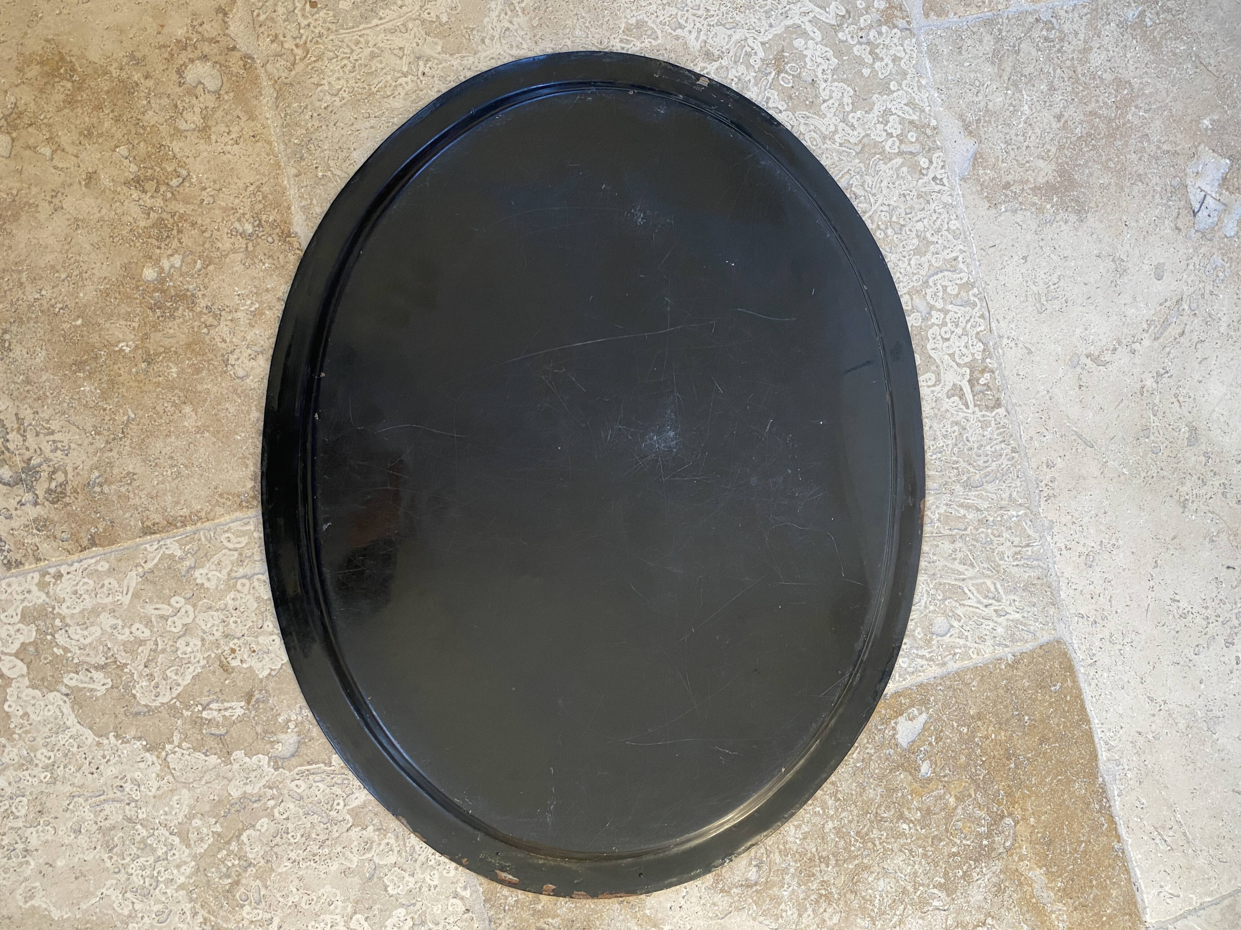 Painted metal tray, 1900