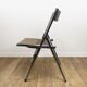 Metal wood and Formica office step stool chair from the 1950s