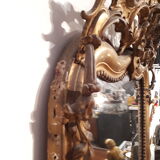 large mirror gilded fireplace eighteenth style