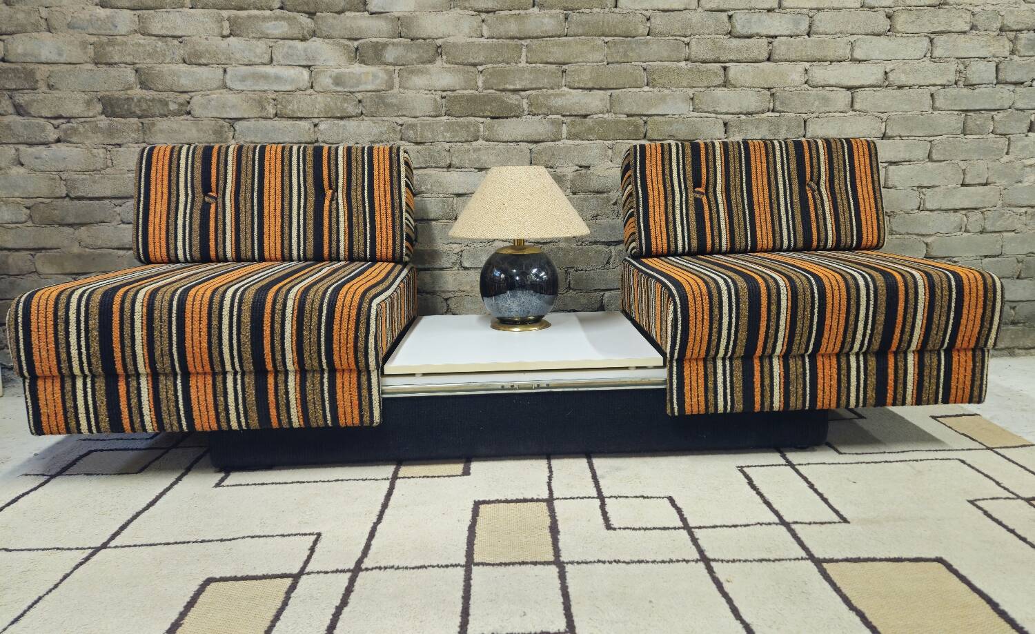 Daybed canapé modulable 1970 vintage