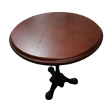 Table bistro solid wood foot cast iron