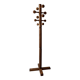 Modernist coat rack on a stand and rotating in solid pine, The Arcs 1970.