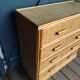 Small chest of drawers in rattan and bamboo