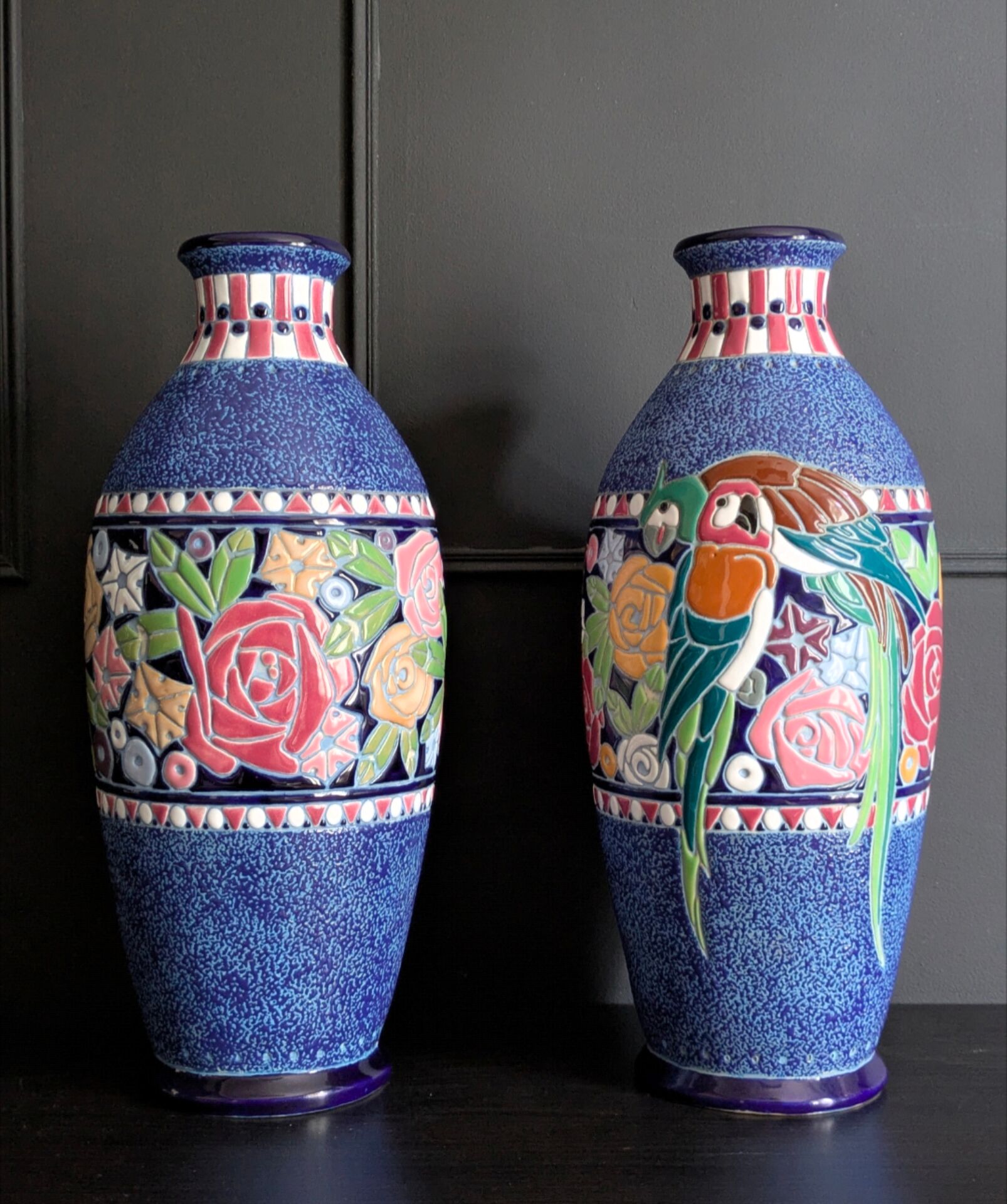 Pair of Art Deco vases