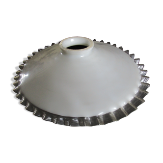 White lampshade in vintage opaline