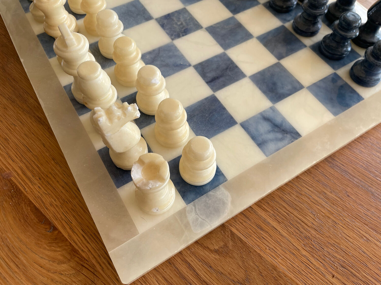Alabaster chess game
